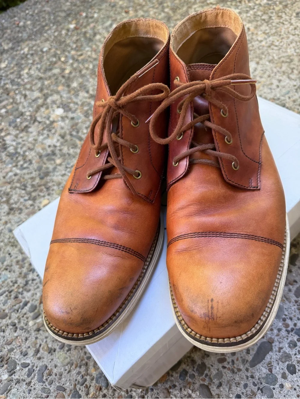 Cole Haan Original Grand Chukka Boot Mens 12 M Oxford Brown Leather